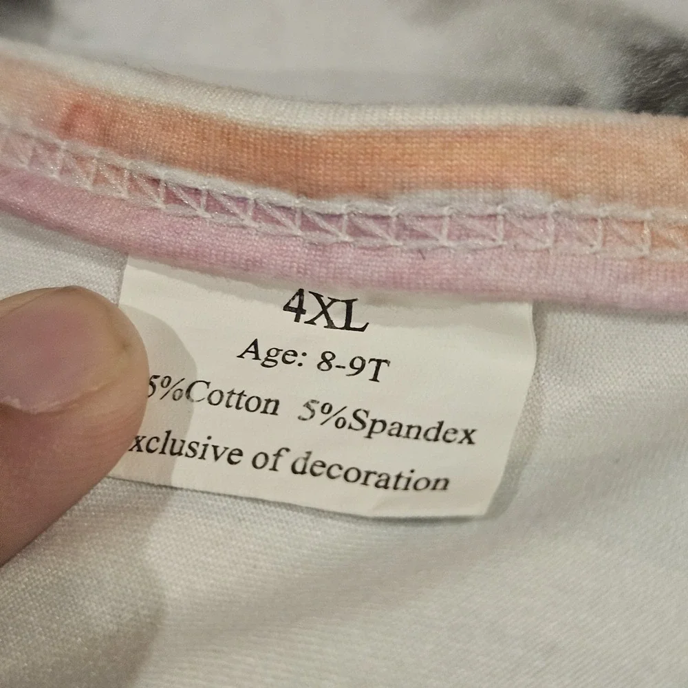 Pastel Stripe Milk Silk Girls Dress‎ Size 4XL (8/9) Soft Stretch